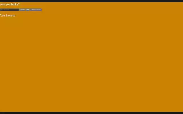 TestYourLuck  from Chrome web store to be run with OffiDocs Chromium online