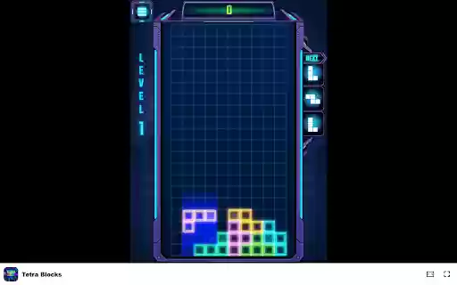 Tetra Blocks Game Experience a fresh twist on the classic arcade game!  from Chrome web store to be run with OffiDocs Chromium online