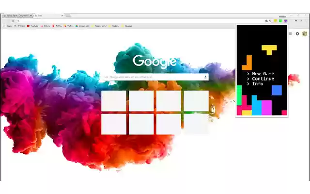 Tetrys  from Chrome web store to be run with OffiDocs Chromium online