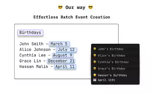 Text 2 ICS Extension  from Chrome web store to be run with OffiDocs Chromium online