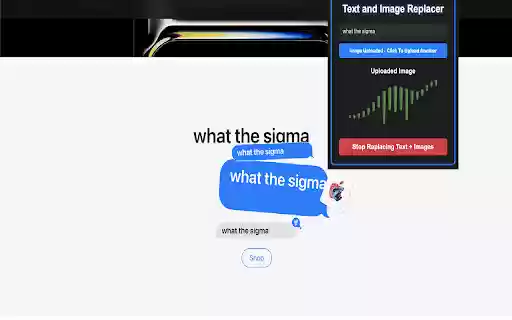Text and Image Replacer Extension  from Chrome web store to be run with OffiDocs Chromium online