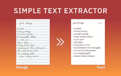 Text Extractor From Image  from Chrome web store to be run with OffiDocs Chromium online