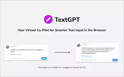 TextGPT Smarter Text Input by OpenAI  from Chrome web store to be run with OffiDocs Chromium online