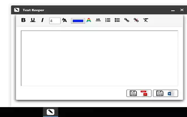 Text Keeper  from Chrome web store to be run with OffiDocs Chromium online