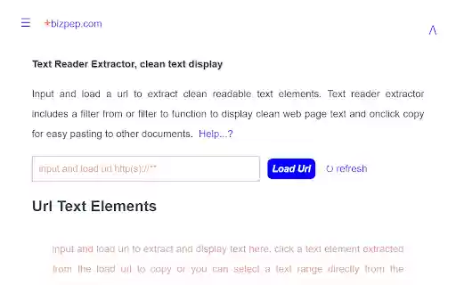 Text Reader Extractor  from Chrome web store to be run with OffiDocs Chromium online