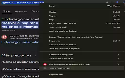 Text Selected  from Chrome web store to be run with OffiDocs Chromium online