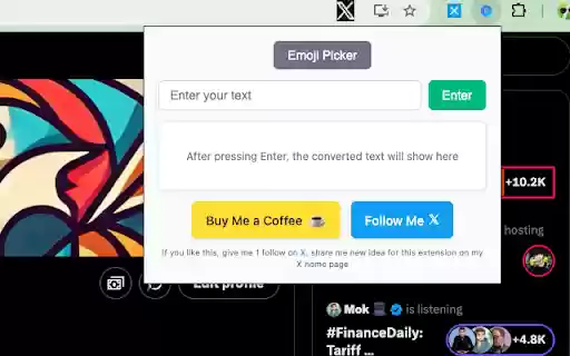 Text Style Converter and Emoji Copier  from Chrome web store to be run with OffiDocs Chromium online