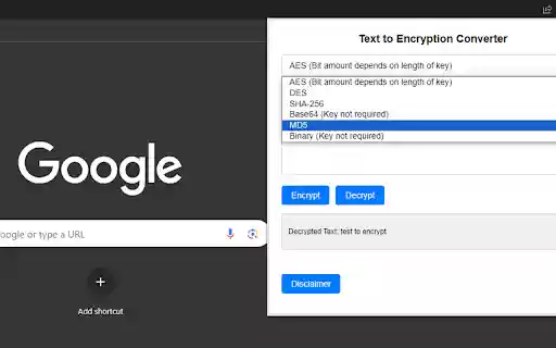 Text to Encryption Converter from Chrome web store to be run with OffiDocs Chromium online Text to Encryption Converter from Chrome web store to be run with OffiDocs Chromium online