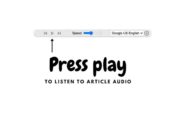 Text to Speech  from Chrome web store to be run with OffiDocs Chromium online