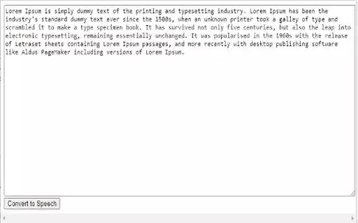Text to Speech Converter  from Chrome web store to be run with OffiDocs Chromium online