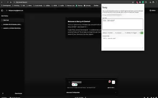 Texty  from Chrome web store to be run with OffiDocs Chromium online