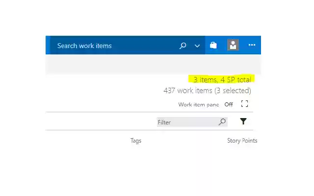 TFS Backlog Info  from Chrome web store to be run with OffiDocs Chromium online