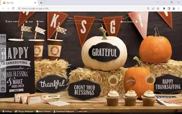 Thanksgiving Wallpaper  from Chrome web store to be run with OffiDocs Chromium online