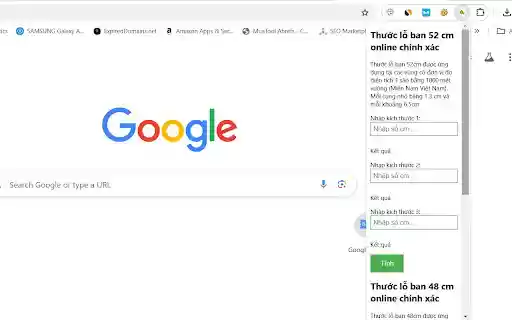Thước Lỗ Ban  from Chrome web store to be run with OffiDocs Chromium online