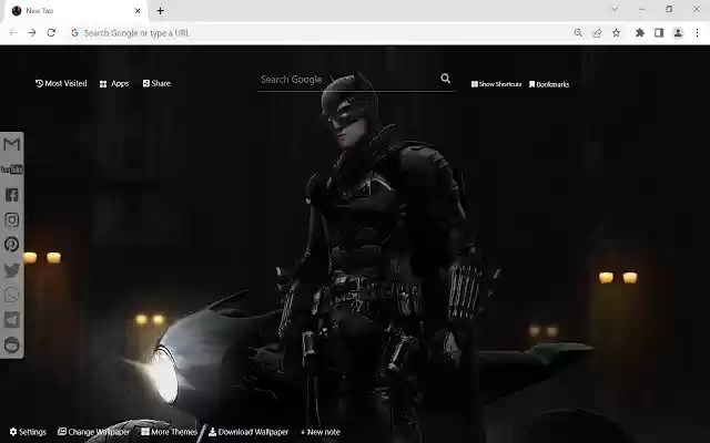 The Batman Wallpaper from Chrome web store to be run with OffiDocs Chromium online The Batman Wallpaper from Chrome web store to be run with OffiDocs Chromium online