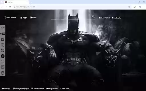 The Batman Wallpaper New Tab  from Chrome web store to be run with OffiDocs Chromium online