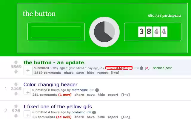 The Button (Colorified) from Chrome web store to be run with OffiDocs Chromium online The Button (Colorified) from Chrome web store to be run with OffiDocs Chromium online