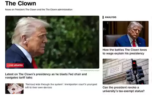 The Clownifier Word Replacer Extension  from Chrome web store to be run with OffiDocs Chromium online
