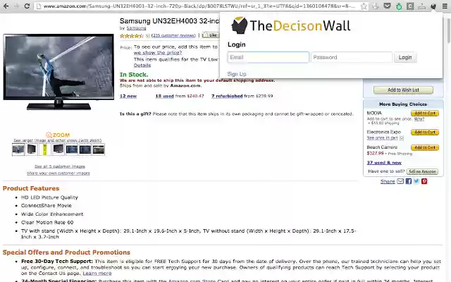 The Decision Wall Page SnapShot  from Chrome web store to be run with OffiDocs Chromium online