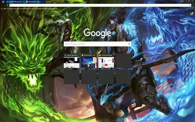 The dragon of the north wind Overwatch THEME  from Chrome web store to be run with OffiDocs Chromium online