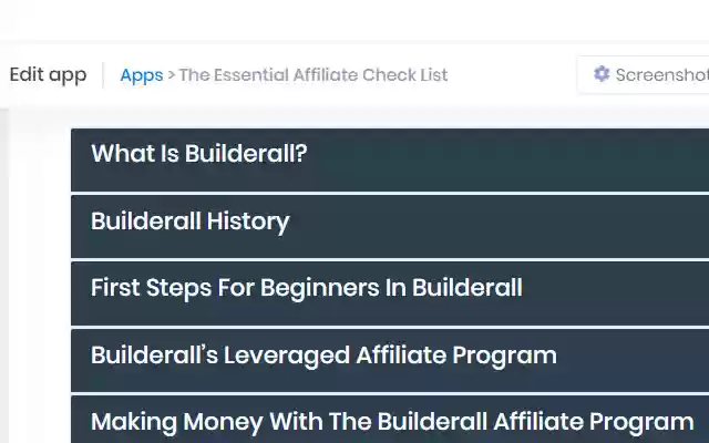 The Essential Affiliate Check List from Chrome web store to be run with OffiDocs Chromium online The Essential Affiliate Check List from Chrome web store to be run with OffiDocs Chromium online