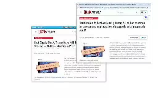The Fact Checker  from Chrome web store to be run with OffiDocs Chromium online