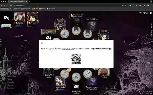 The Grim extension  from Chrome web store to be run with OffiDocs Chromium online