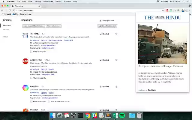 The Hindu  from Chrome web store to be run with OffiDocs Chromium online