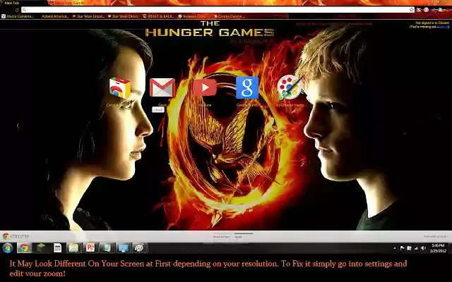 The Hunger Games Characters Fire Theme from Chrome web store to be run with OffiDocs Chromium online The Hunger Games Characters Fire Theme from Chrome web store to be run with OffiDocs Chromium online