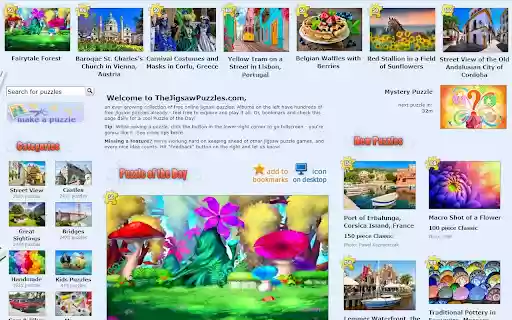The Jigsaw Puzzles  from Chrome web store to be run with OffiDocs Chromium online