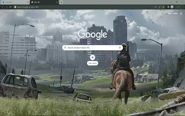 The Last of Us Part 2 Browser Theme  from Chrome web store to be run with OffiDocs Chromium online