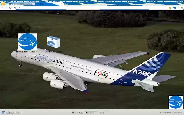 Themes Airbus A380  from Chrome web store to be run with OffiDocs Chromium online