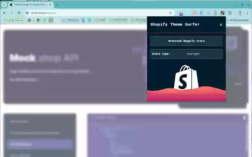Theme Surfer for Shopify  from Chrome web store to be run with OffiDocs Chromium online