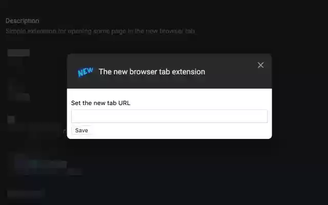 The new browser tab extension  from Chrome web store to be run with OffiDocs Chromium online