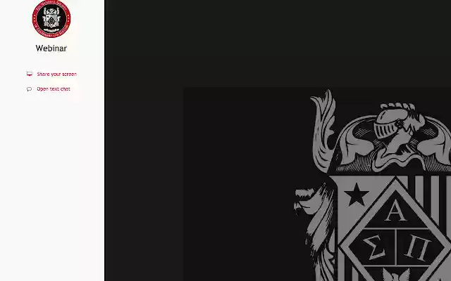 The NSLS Webinar and Screen sharing Extension  from Chrome web store to be run with OffiDocs Chromium online