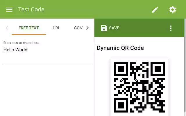 The QR Code Extension  from Chrome web store to be run with OffiDocs Chromium online