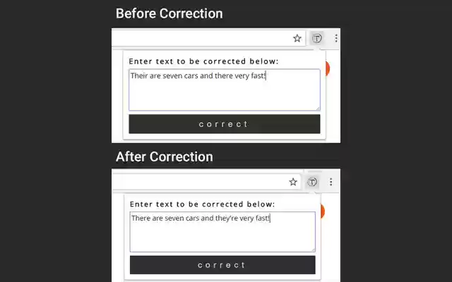 There Corrector  from Chrome web store to be run with OffiDocs Chromium online
