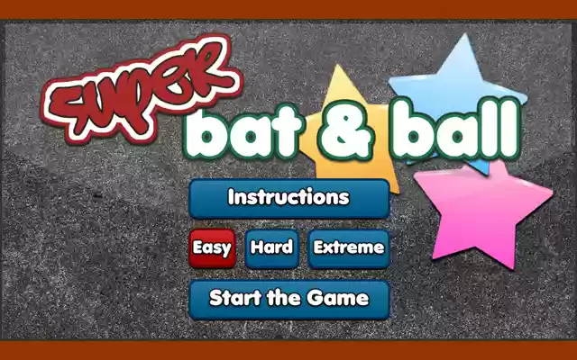 The Super Bat and Ball Game  from Chrome web store to be run with OffiDocs Chromium online
