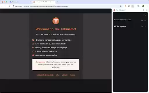 The Tabinator  from Chrome web store to be run with OffiDocs Chromium online