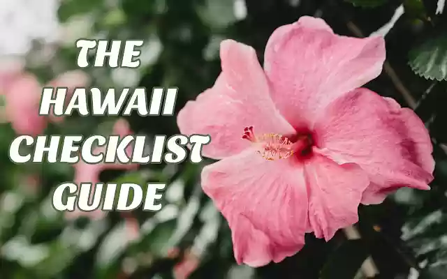 The Top Hawaii Travel Checklist from Chrome web store to be run with OffiDocs Chromium online The Top Hawaii Travel Checklist from Chrome web store to be run with OffiDocs Chromium online