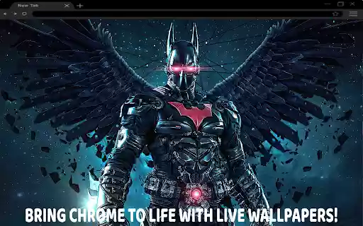 The wings of Batman Live Wallpaper  from Chrome web store to be run with OffiDocs Chromium online