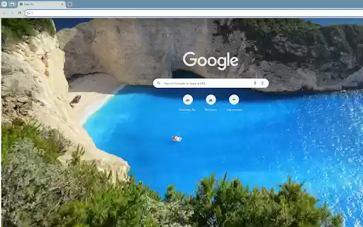 the worlds most beautiful and blue strait from above  from Chrome web store to be run with OffiDocs Chromium online