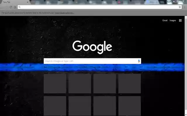 Thin Blue Line  from Chrome web store to be run with OffiDocs Chromium online