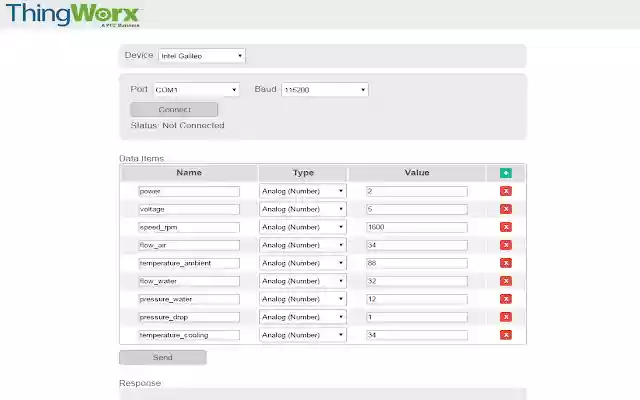 Thingworx Data Injector  from Chrome web store to be run with OffiDocs Chromium online