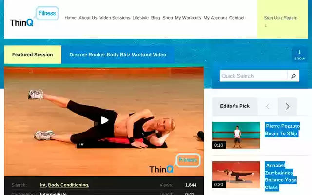 ThinQ Fitness  from Chrome web store to be run with OffiDocs Chromium online