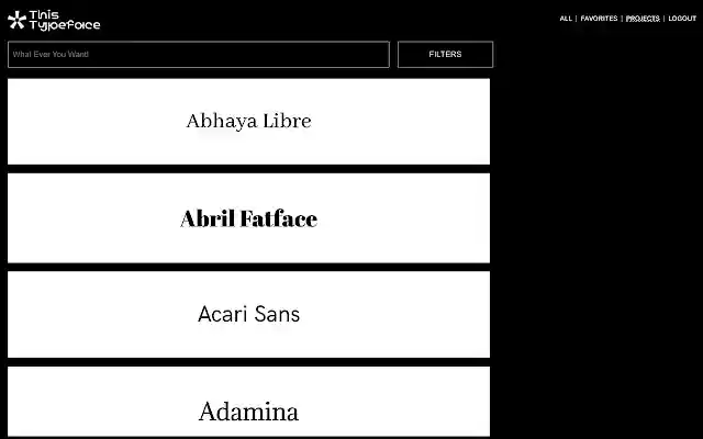 This Typeface  from Chrome web store to be run with OffiDocs Chromium online