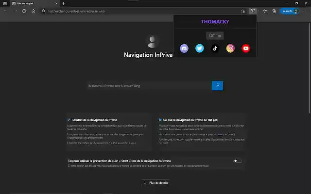 Thomacky  from Chrome web store to be run with OffiDocs Chromium online