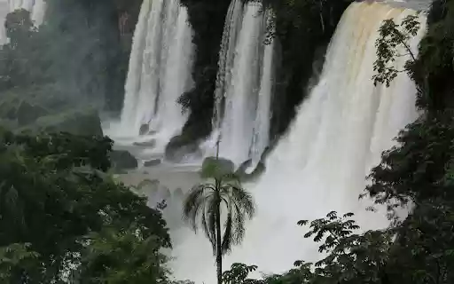 Three white waterfalls  from Chrome web store to be run with OffiDocs Chromium online