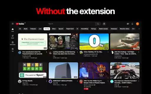 Thumbnail remover for YouTube  YouTube Shorts  from Chrome web store to be run with OffiDocs Chromium online