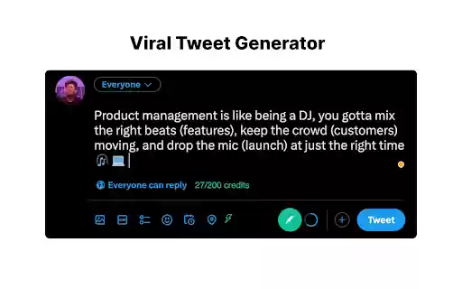 Thunderclap.ai Supercharge Twitter with AI  from Chrome web store to be run with OffiDocs Chromium online